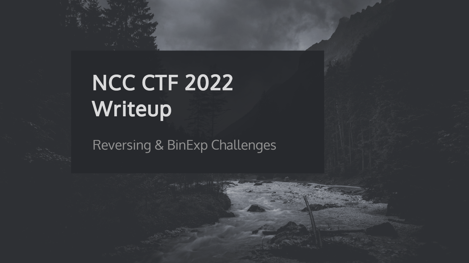 NCC CTF 2022 - Rev & BinExp Challenges Writeup | New Horizonz